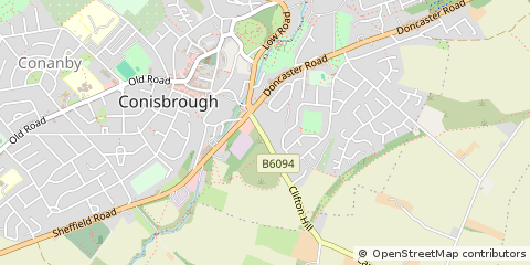 Map of Doncaster