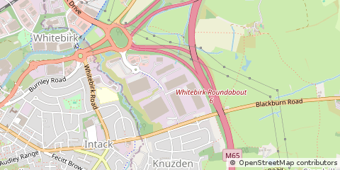Map of Blackburn, Lancashire