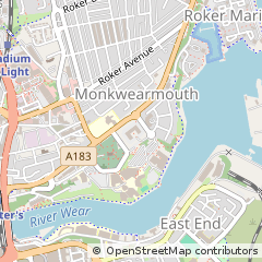 Map of Sunderland
