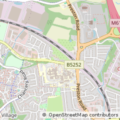 Map of Chorley, Lancashire