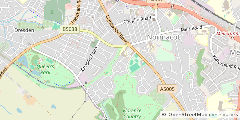 Map of Stoke-on-Trent