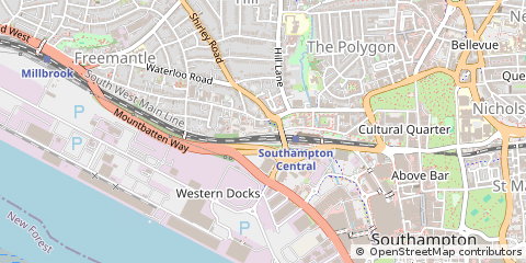 Map of Southampton