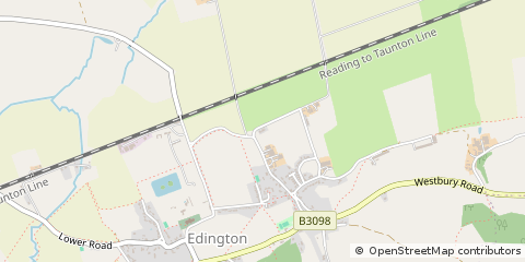 Map of Westbury, Wiltshire
