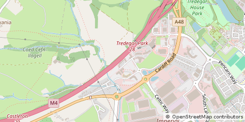 Map of Newport, South Wales