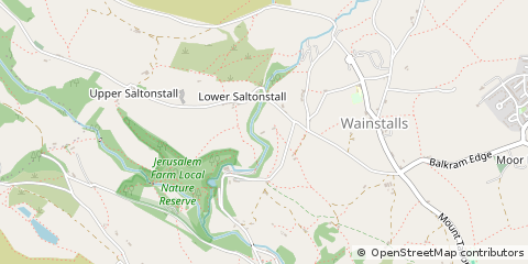 Map of West Yorkshire