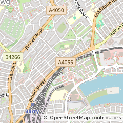 Map of Barry, South Glamorgan