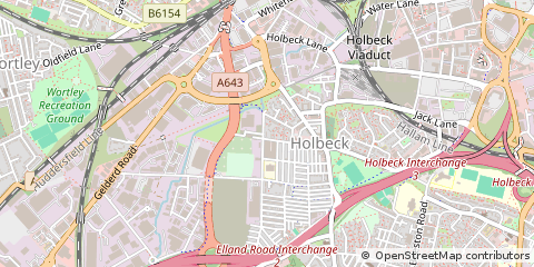 Map of Leeds, Yorkshire