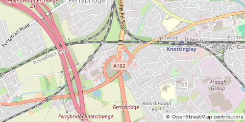 Map of Knottingley, West Yorkshire