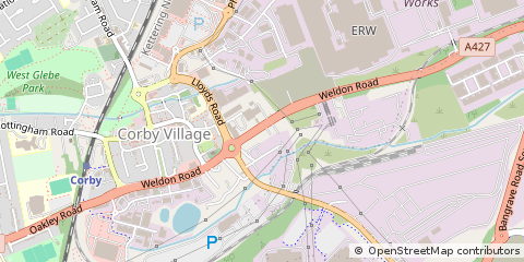Map of Corby