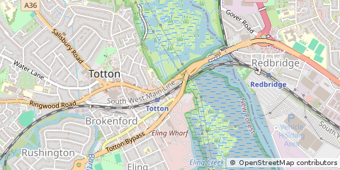 Map of Southampton, Hampshire