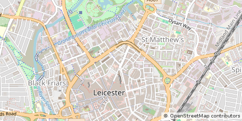 Map of Leicester