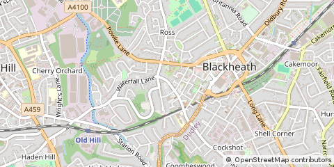 Map of Rowley Regis, West Midlands