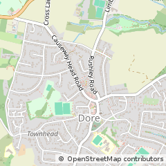 Map of Sheffield, South Yorkshire