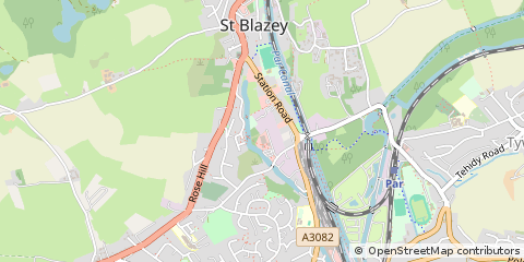 Map of ST Blazey, Select