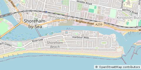 Map of Shoreham-by-SEA, West Sussex