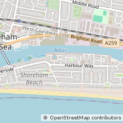 Map of Shoreham-by-SEA, West Sussex
