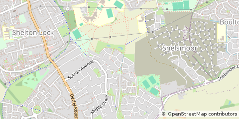 Map of Derby, Derbyshire