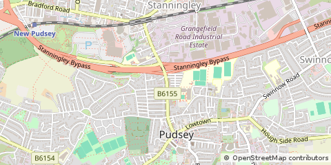 Map of Pudsey