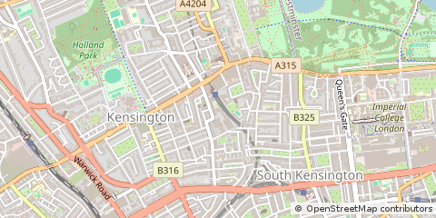 Map of Kensington, London