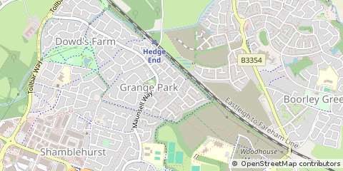 Map of Southampton, Hampshire