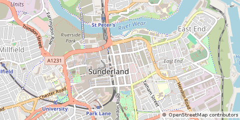Map of Tyne & Wear