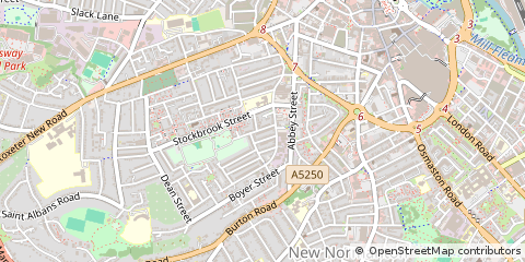 Map of Derby, Derbyshire