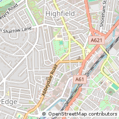 Map of South Yorkshire