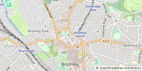 Map of Bromley