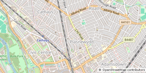 Map of Cardiff