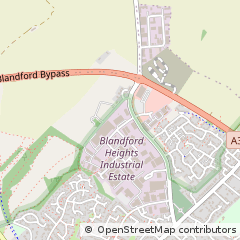 Map of Blandford Forum, Dorset