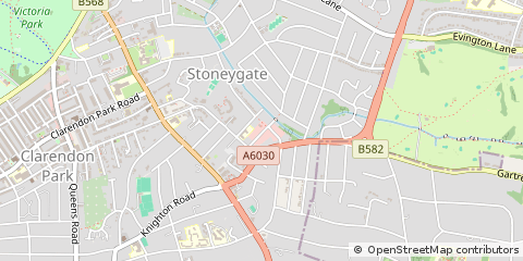 Map of Leicester