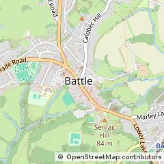 Map of Battle, East Sussex