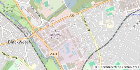 Map of Camberley