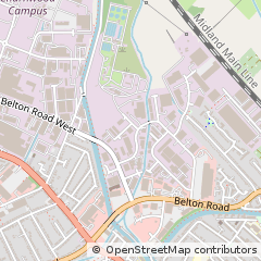 Map of Loughborough, Leicestershire