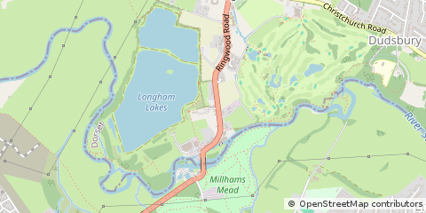 Map of Longham, Dorset
