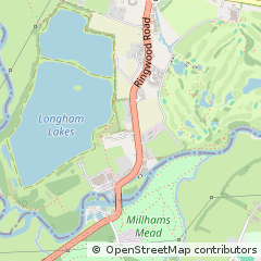 Map of Longham, Dorset