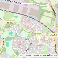 Map of Chorley, Lancashire