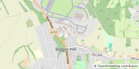 Map of Biggin Hill, Kent