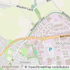 Map of Northampton, Northants