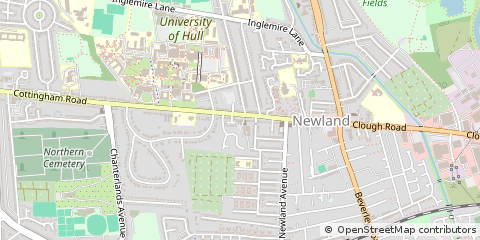 Map of Hull, East Yorkshire