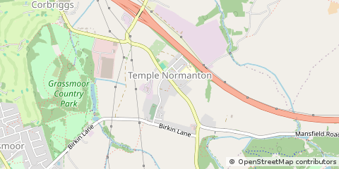 Map of Chesterfield, Derbyshire