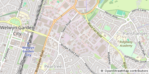 Map of Welwyn Garden City