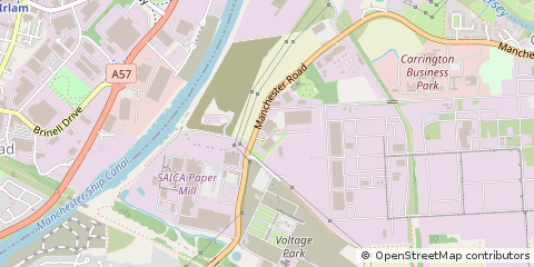 Map of Carrington, Manchester