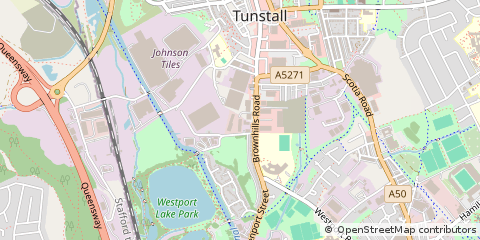 Map of Stoke-on-Trent, Staffordshire