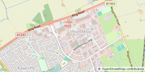 Map of York, North Yorkshire
