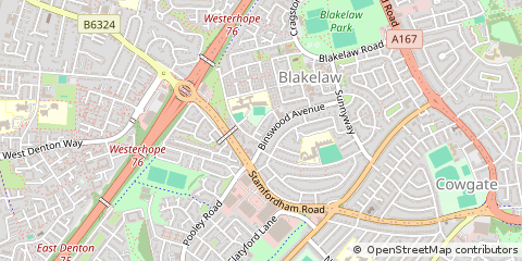 Map of Newcastle Upon Tyne