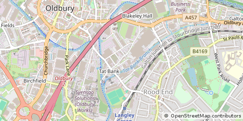 Map of Oldbury, West Midlands