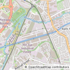 Map of Wednesbury, West Midlands