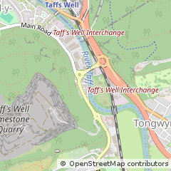 Map of Gwaelod Y Garth, Cardiff