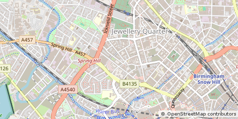 Map of Birmingham, West Midlands